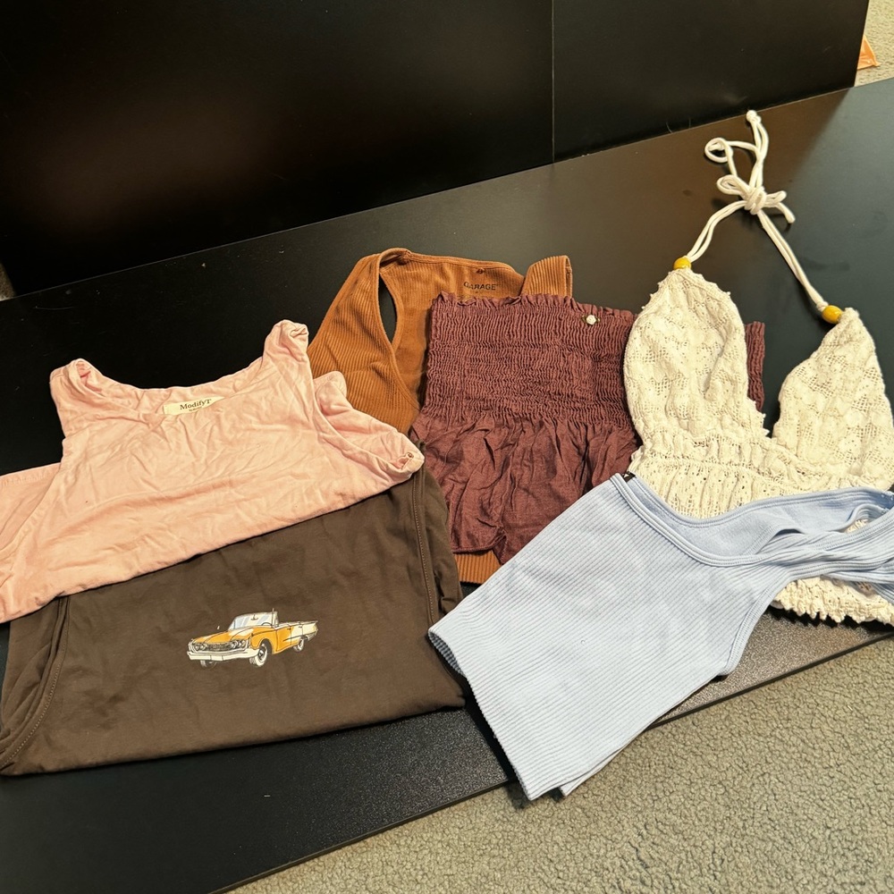 6 cropped tops